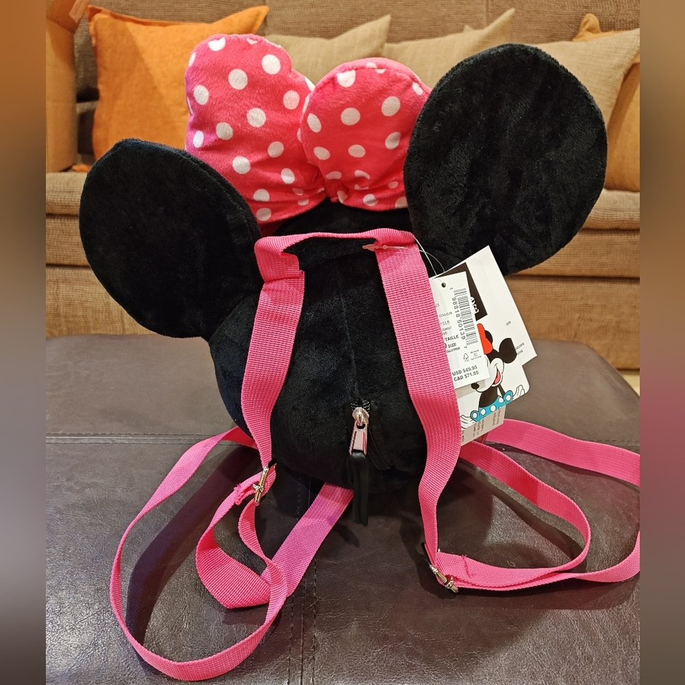 Disney Wearable Stuffed Minnie Mouse with Hidden Pocket